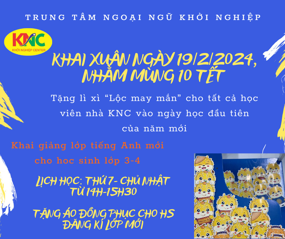 Lịch khai giảng tháng 2